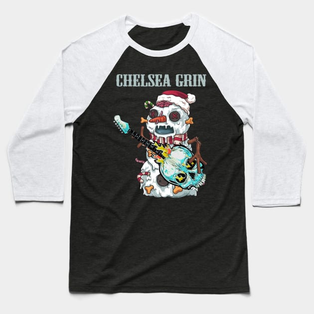 CHELSEA GRIN BAND XMAS Baseball T-Shirt by a.rialrizal